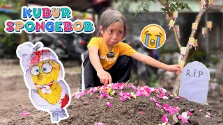 KUBUR BONEKA SPONGEBOB 😭😭 TEMAN SEPATU RODA LEIKA