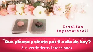 ❤️QUE PIENSA Y SIENTE POR MI A DIA DE HOY? SUS INTENCIONES REALES CONTIGO 💝🌹 Tarot Interactivo Amor