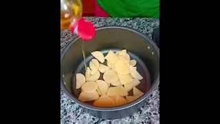 Como cozinhar arroz com batata