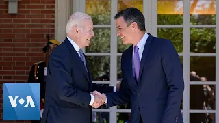 Biden Meets Spanish PM Ahead of NATO Summit