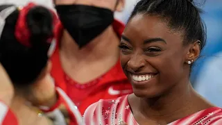 Simone Biles balance beam finals at Tokyo Olympics