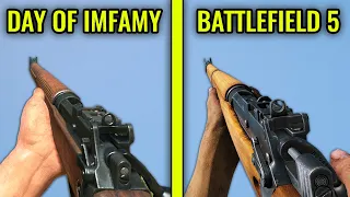 BATTLEFIELD 5 vs Day of Infamy - Weapons Comparison