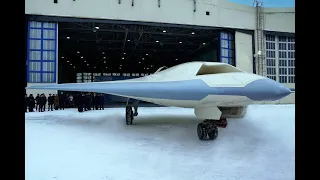 Russian Army Sukhoi S-70 Okhotnik (Hunter-B)- deadly Russian stealth heavy unmanned combat drone