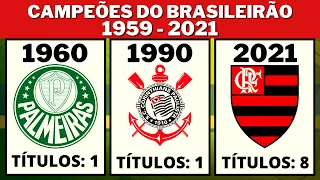 BRAZILIAN LEAGUE CHAMPIONS 1959-2021