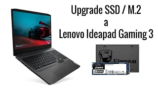 Instalación de Disco SSD/M.2 a Lenovo Ideapad Gaming 3