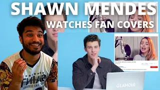 Shawn Mendes Watches Fan Covers On YouTube (Glamour)| UK REACTION!!