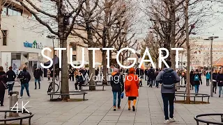 Stuttgart | City Center | Walking Tour | 4K