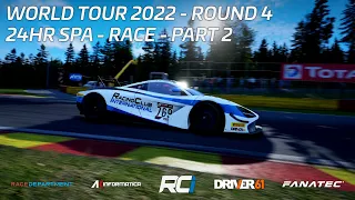 RCI TV | World Tour 2022 - Round 4 - 24HR of Spa - Part 2 | PRO | Live Commentary