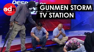 Terrifying Moment Gunmen Hijack Live TV Broadcast in Ecuador