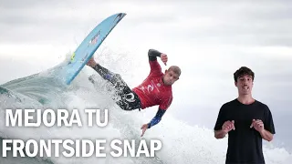 MANIOBRAS DE SURF 🔥🤙 Como hacer un SNAP DE FRONTSIDE (2020)🏄‍♂️