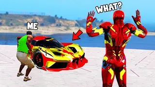 Stealing IRON-MAN Car in GTA 5