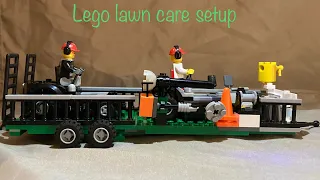 Lego lawn care setup