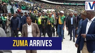 WATCH: President Jacob Zuma arrives at ANC birthday celebration to loud cheers