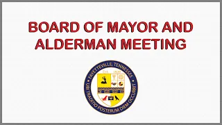 Fayetteville Board of Mayor and Alderman April Meeting