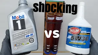 Redline vs mobil 1 motor oil UNBELIEVABLE!!