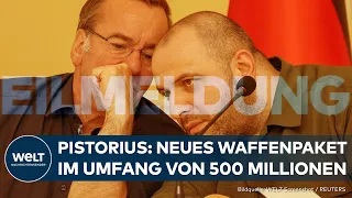 PUTINS KRIEG: Boris Pistorius sagt Ukraine neues deutsches 500-Millionen-Waffenpaket zu | EILMELDUNG