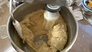 Mixing a Vanocka Sourdough in my new Ankarsrum Assistent