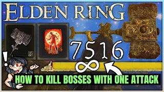 How to Kill Bosses in ONE HIT - Highest Damage Possible - Best Strength Build Guide - Elden Ring!