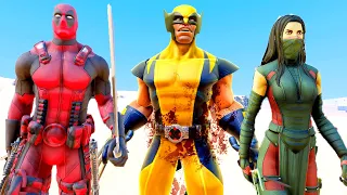 4000 DeadPool & 1000 Elektra VS 5000 Wolvorine uebs Ultimate Epic Battle Simulator (Part 2)