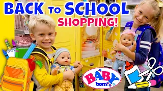 🍎Back To School Shopping With Skye & Caden + Emma & Ethan At Target! 📚✏️🎨And Back To School Haul!