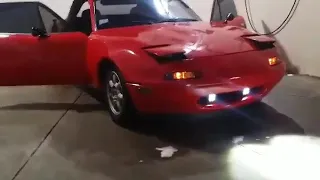 Mazda miata MX-5 in the car wash