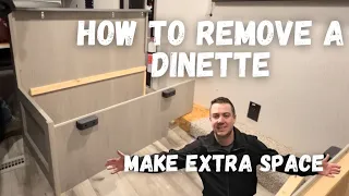 Camper/RV Mods, How To Remove The Dinette