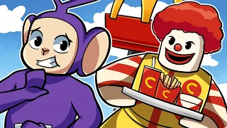 ESCAPE FROM MCDONALD! | Tinky Winky Plays: Escape McDonalds Obby Roblox