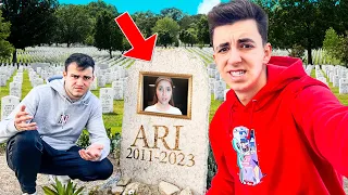 VISITO A MI HIJA MUERT4 EN EL CEMENTERIO *Adios Ari*