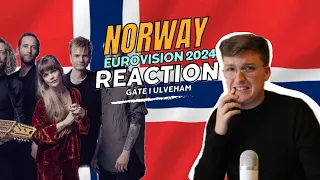 🇳🇴REACTION NORWAY I EUROVISION 2024 I GÅTE - ULVEHAM I NATIONAL FINAL PERFORMANCE