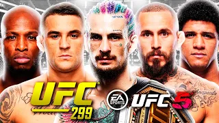 I Created The UFC 299 Card In UFC 5 🔥