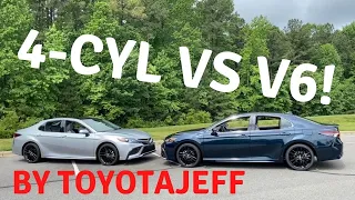 Comparing 2021 Camry XSE 4-cyl vs V6: I Compare So You Can Decide!