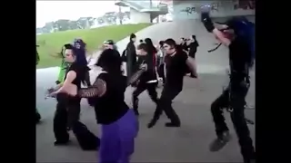 Goths dancing to "Fire" by Arthur Brown