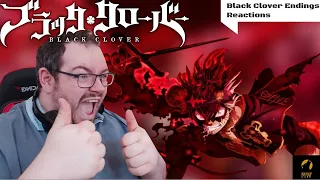 Black Clover Endings 1-13 REACTION / As good as the Intros