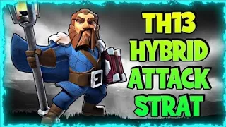 Hybrid Attack Th13 for corner TH using Flame Flinger| War Attack| Th13 Strategy| Townhall 13| COC