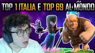 TOP 1 ITALIA E 69 AL MONDO CON GIGANTE STREGA NOTTURNAA! - CLASH ROYALE ITA