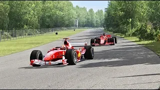 Ferrari F1 2018 vs Ferrari F1 2004 - Old Monza