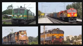 FREIGHT TRAINS  OF INDIAN RAILWAYS || DIESEL AND ELECTRIC LOCOMOTIVES