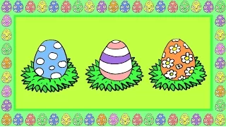 Learn German: Easter Eggs, Adjectives and Colours (game: What's Missing?)