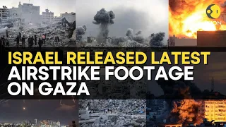 Israel-Palestine war: Israeli Army Released The Latest Footage Of Airstrikes On Hamas | WION