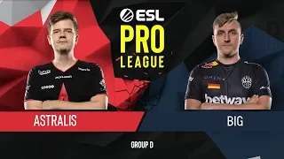 CS:GO - BIG vs. Astralis [Inferno] Map 2 - Group D - ESL Pro League Season 9 Europe