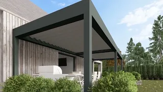 Batima® - Vícemodulová bioklimatická pergola pro dřevostavbu