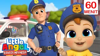 Pak Polisi Menjaga Keamanan | Little Angel | Kartun Populer Anak Anak | Moonbug Kids Indonesia