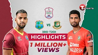 Highlights | Bangladesh vs West Indies | 3rd T20 | T Sports