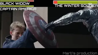 Captain America vs Winter Soldier with healthbars|CA:TWS