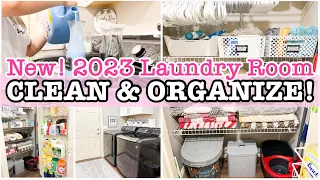 NEW! LAUNDRY ROOM ORGANIZATION IDEAS 2023 | ORGANIZE WITH ME | ORGANIZING + CLEANING MOTIVATION