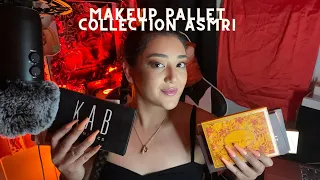 Makeup Palette Collection ASMR/Nail Tapping/Scratching/Whispering/New Mic check ASMR