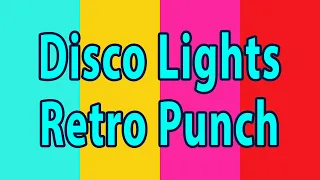 10 Hours of Disco Lights in 4K | Retro Punch Color Combination | Party Lights [FLASHING!]