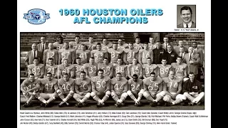 1960 Houston Oilers AFL Championship Season Highlight