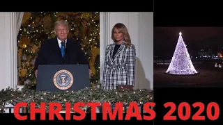 President Trump Delivers Remarks at the 2020 National Christmas Tree Lighting. White House Tour