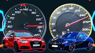 Audi RS6 VS Mercedes Benz AMG E63s+ | ACCELERATION BATTLE - 0-250 Km/h